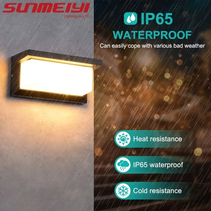 

12w LED Wall Lamp Outdoor/Indoor Wall LampWarm White Waterproof IP65 Wutdoor Lamp Garden Corridor Stairwell Garage Door