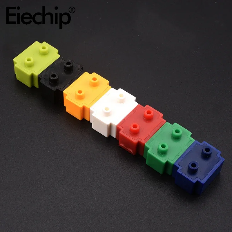 A Set of Solderless ZY-25 Mini Breakboard PCB Circuit Board Test Board Red/white/blue/black/green/yellow DIY Electronic Kit