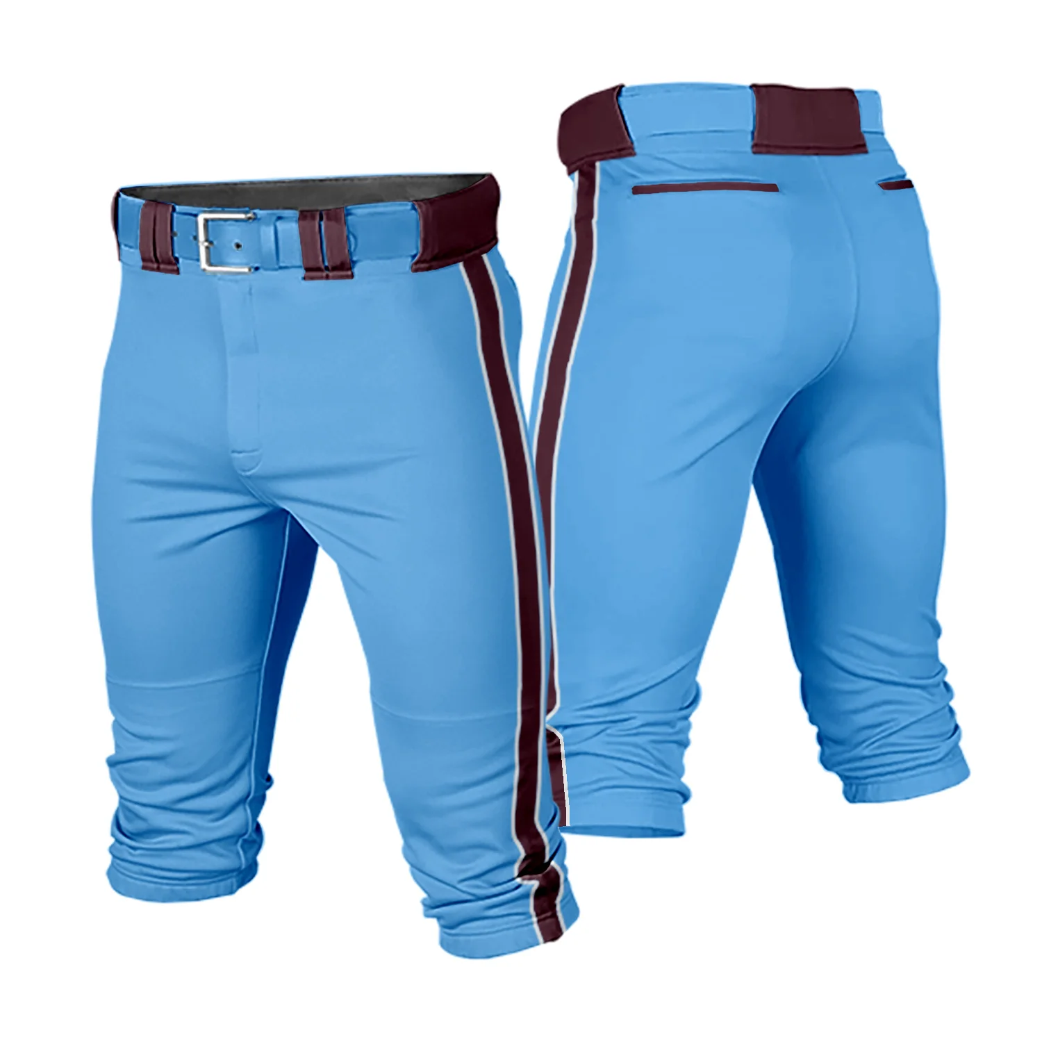 Custom Men Youth Traditional Cropped Baseball Game Pants Softball Training Uniform Breathable Casual Sportswear mens climbing pants