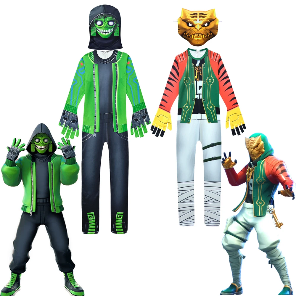 Ragazzi Leone Prepotente Costumi Carnaval Per Bambini Cute Tiger Mask Band Bambini Cosplay Lovely Halloween Costume Tiger Costume