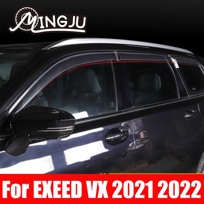 

For EXEED VX 2021 2022 Window Visor Awnings Shelters Vent Shades Sun Rain Deflector Guard Auto Accessories