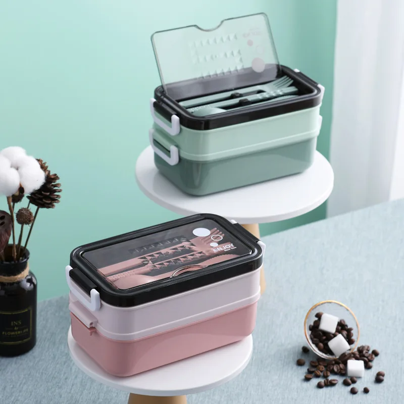 2 Layers Thermal Lunch Box for Kids Thermos Food Container Stainless Steel  Insulation Bento Lunchbox Storage Dinnerware Sets - Price history & Review, AliExpress Seller - Alihome Design Store