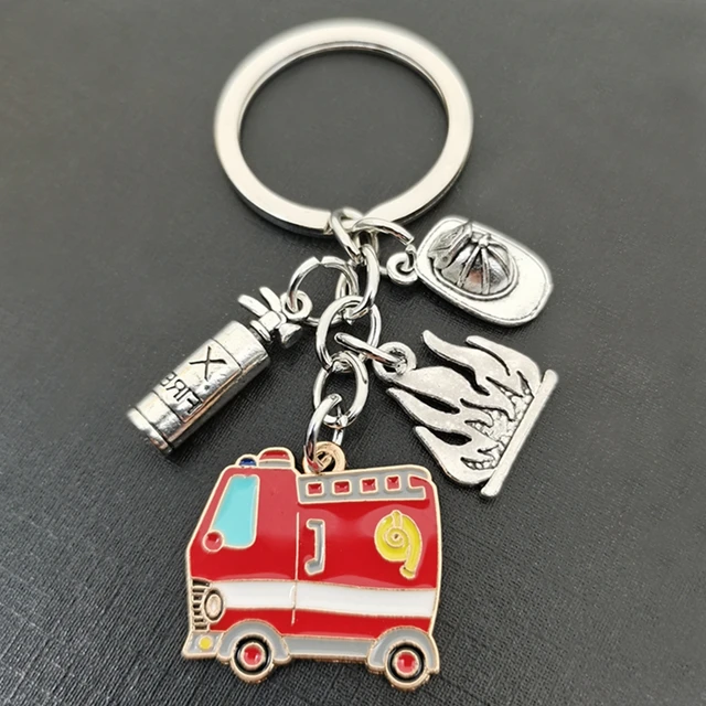 Fire Engine Keychain Fire Fire Engine Fire Extinguisher Axe