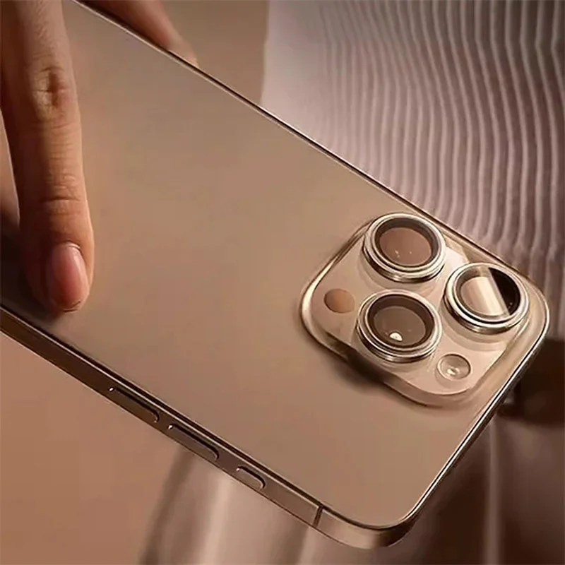 Premium Metal Glass Camera Lens Protector for iPhone - Durable Phone Accessory