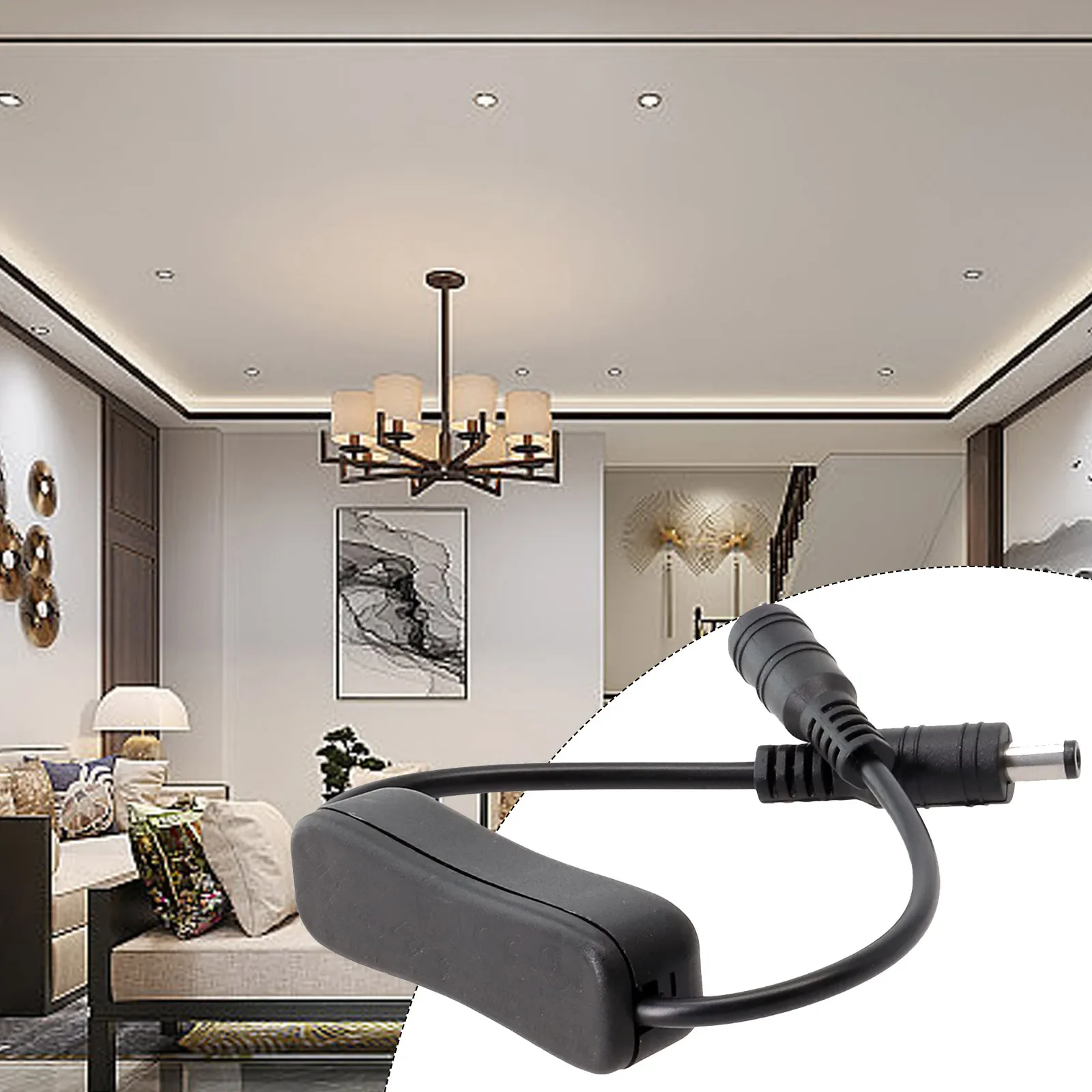 Rocker Switch Switch For LED Inline On/Off Lighting Parts Physical Rocker 30cm 5.5 Mm X 2.1 Mm Accessories