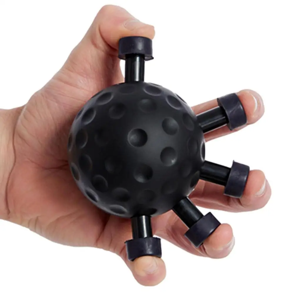 Hand Ball Gripper Exerciser Ergonomic Finger Grip Strengthener Anti Slip Finger Exerciser Ball for Musicians Athletes