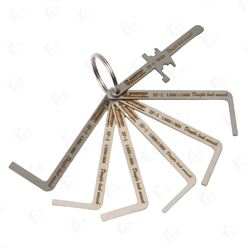 7PCS/SET HAOSHI European Lock Special Pin Set Locksmith Tool For