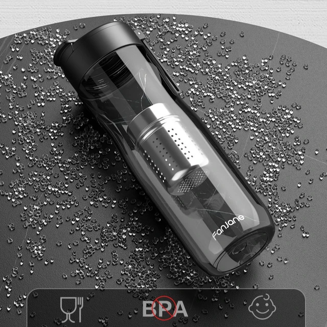 FANJANE Upgraded Magnetic Tea Cup with Tea Infuser -20 To 100℃ BPA FREE 1000ml Sport TRITAN Plastic Water Bottle Cup with Filter 6