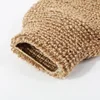 Natural Sisal Back Bath Towel Jute Exfoliating Gloves Back Wash Strap Shower Scrubber Body Cleaning Kit for Body Face Back Baths 3