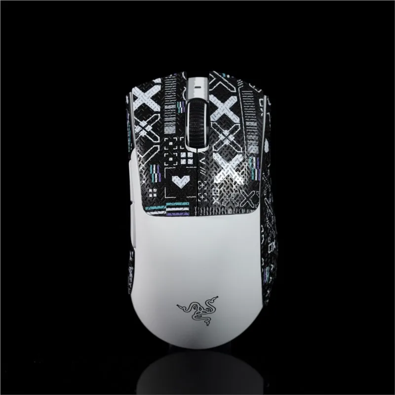 Btl Fita de Aderência do Mouse Skate Adesivo Artesanal para Razer Deathadder v3 Pro Profissional Não Deslizamento Pele de Lagarto Chupar Suor Eva Preto t - Imagem 6