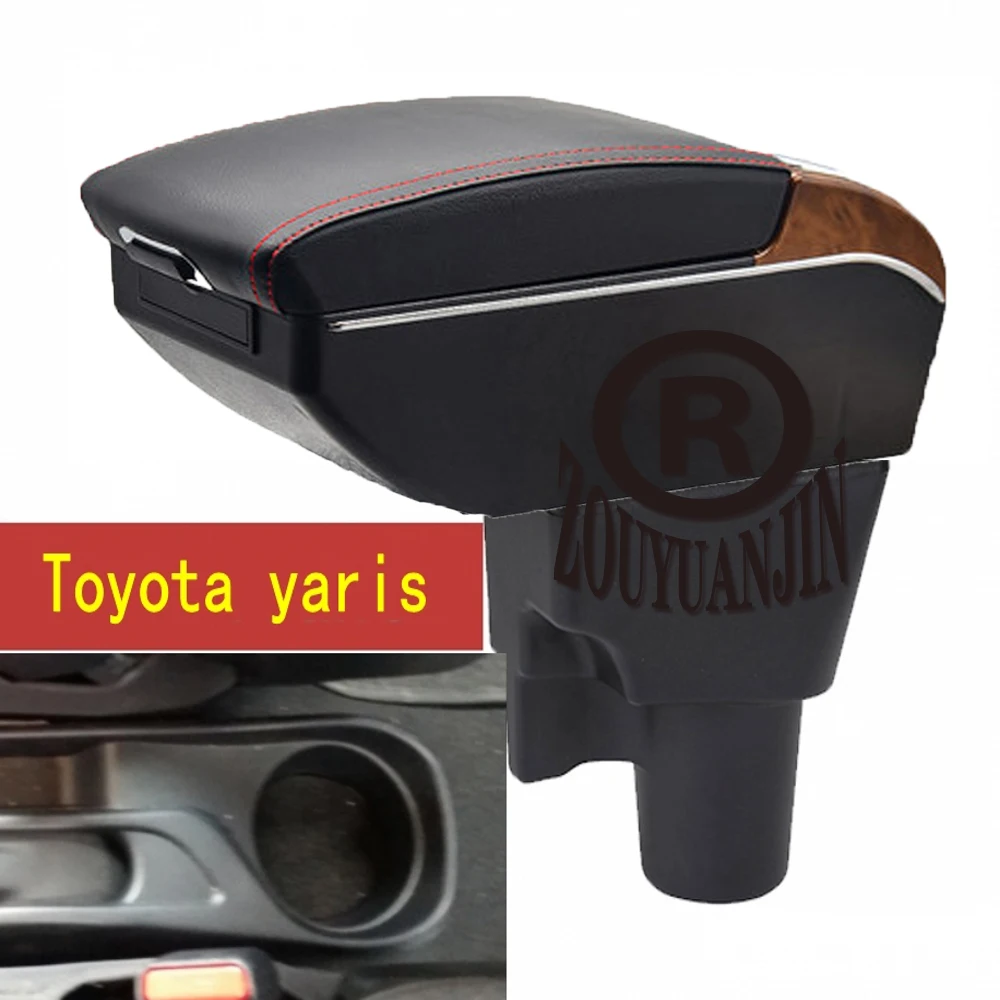 Per Toyota Yaris Hybrid Bracciolo Box Parti Interne Car Center Console Arm Storage Gomito Rest Con Usb