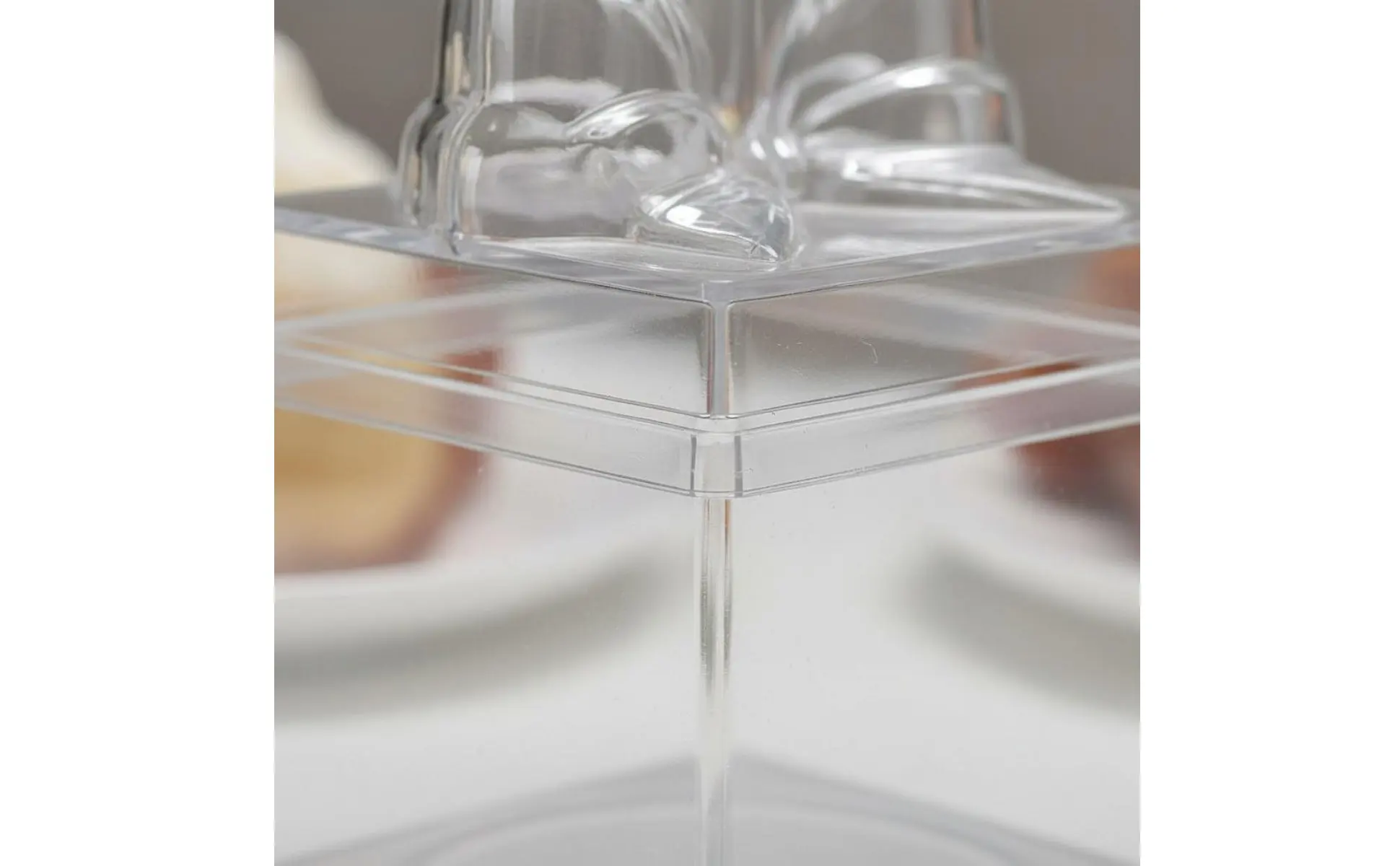 Clear Plastic Candy Box with Ribbon Multipurpose Transparent Candy Box Mini Cube Container Food Grade Small Item Storage