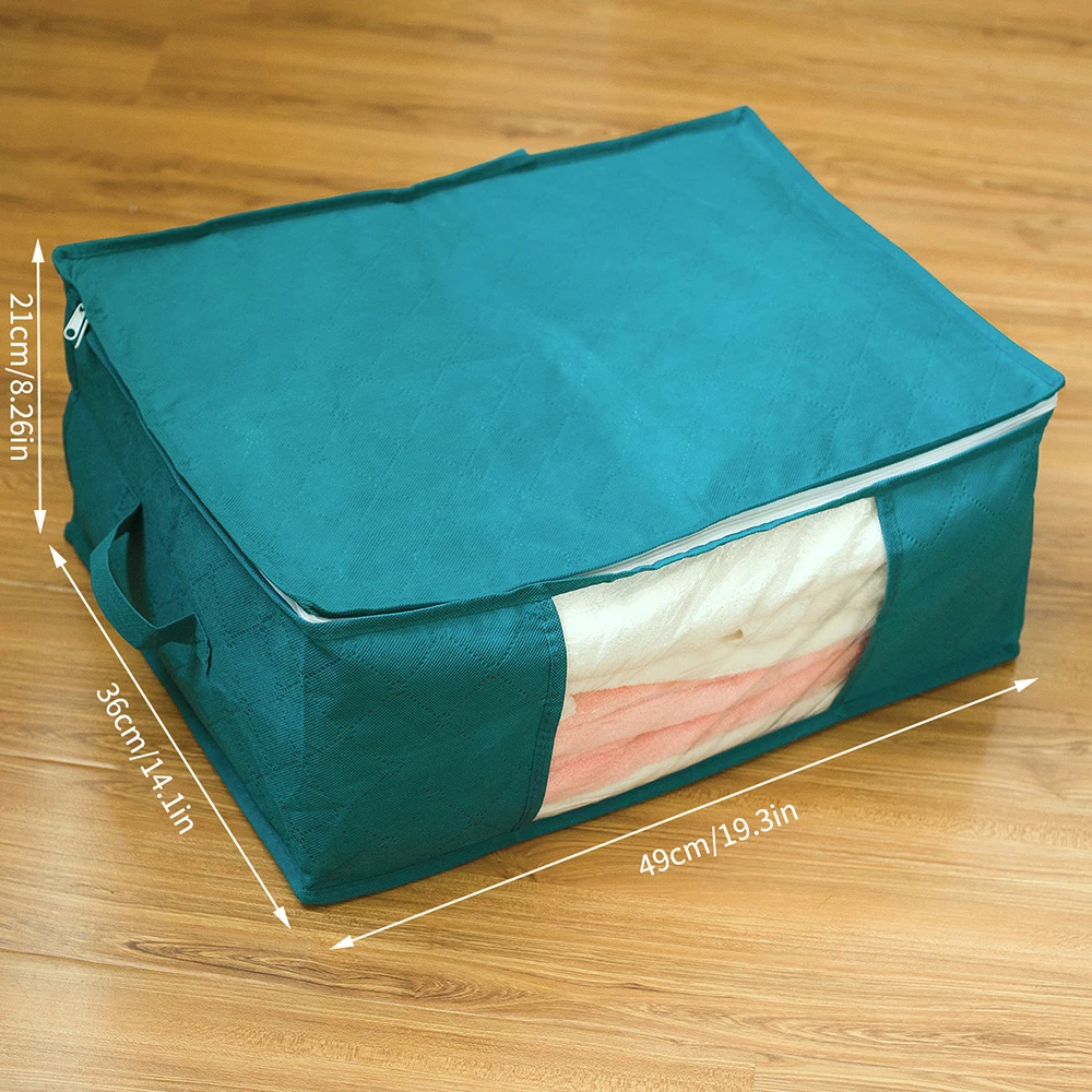1/2/3PCS Household Storage Bag, Cotton Quilt Organizer, Portable Moving Bag, Thickened And Foldable Clothing Storage Bag 5