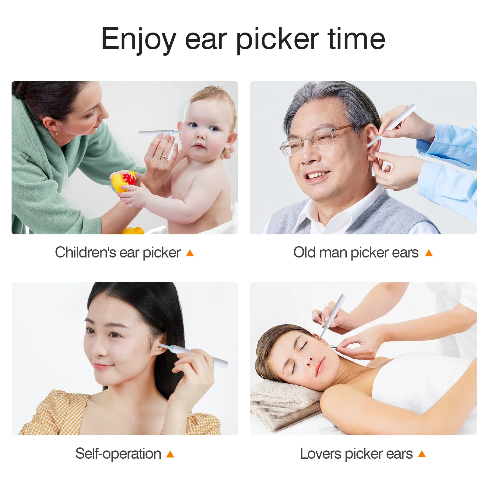 4.1mm IP67 5MP Earwax Video Endoscope Ear Pick Cleaner Cleaning Inspection Tools With Visible Cameras Digital Otoscope Earpick 6