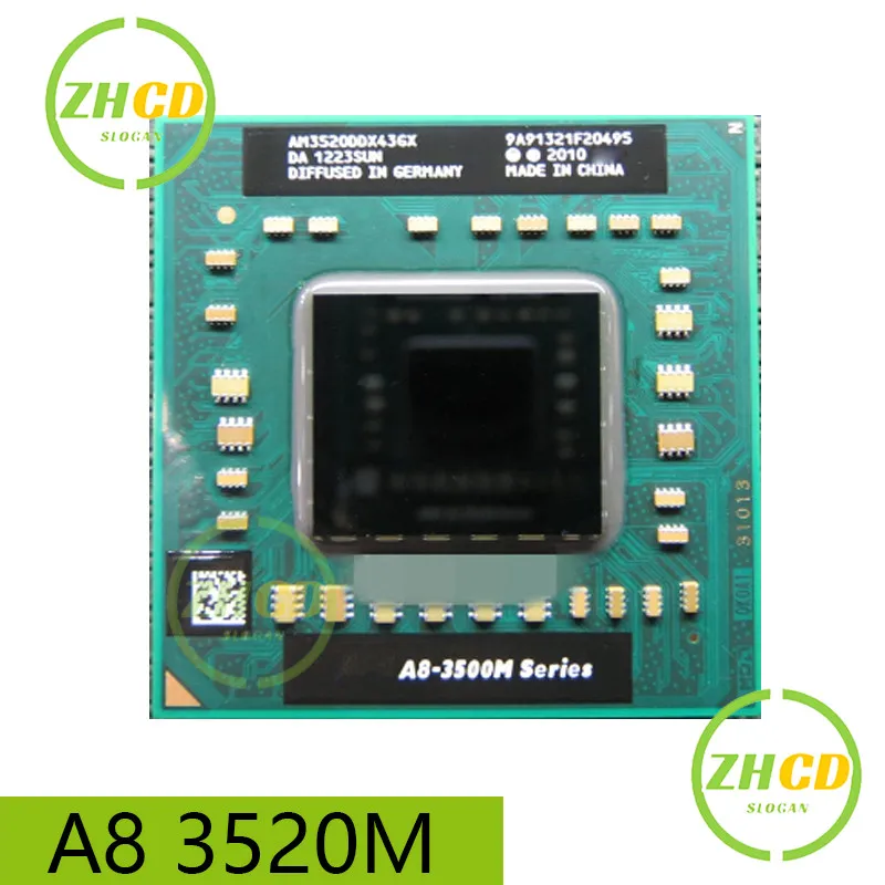 AMD For A8-3520M A8 3520m am 3520 ddx 43 GX CPU Processor A8