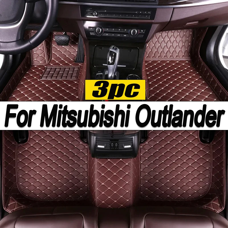 

Non-hybrid Vehicle Car Floor Mat For Mitsubishi Outlander GM 2022 2023 5seat Leather Pads Car Mats Alfombrillas Car Accessories