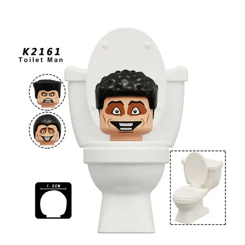New KDL SWAT Skibidi Toilet Man Figures Anime Block Toys TvMan Titan Cameraman Speakerman Bricks Model Toy Birthday Gift - Image 18