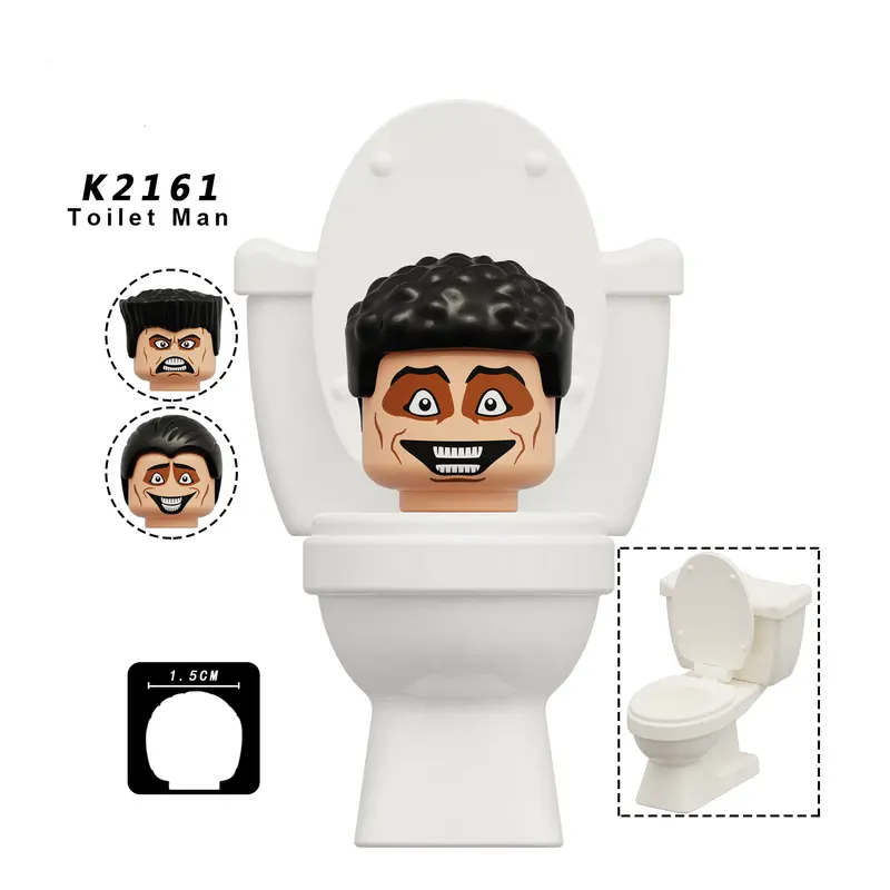 New KDL SWAT Skibidi Toilet Man Figures Anime Block Toys TvMan Titan Cameraman Speakerman Bricks Model Toy Birthday Gift - Image 18