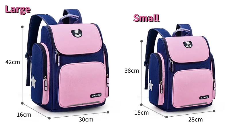 Grade 1-3-6 Primary School Students Backpacks for Girls Boys New  High-capacity Children Oxford Fashion School Bags Waterproof