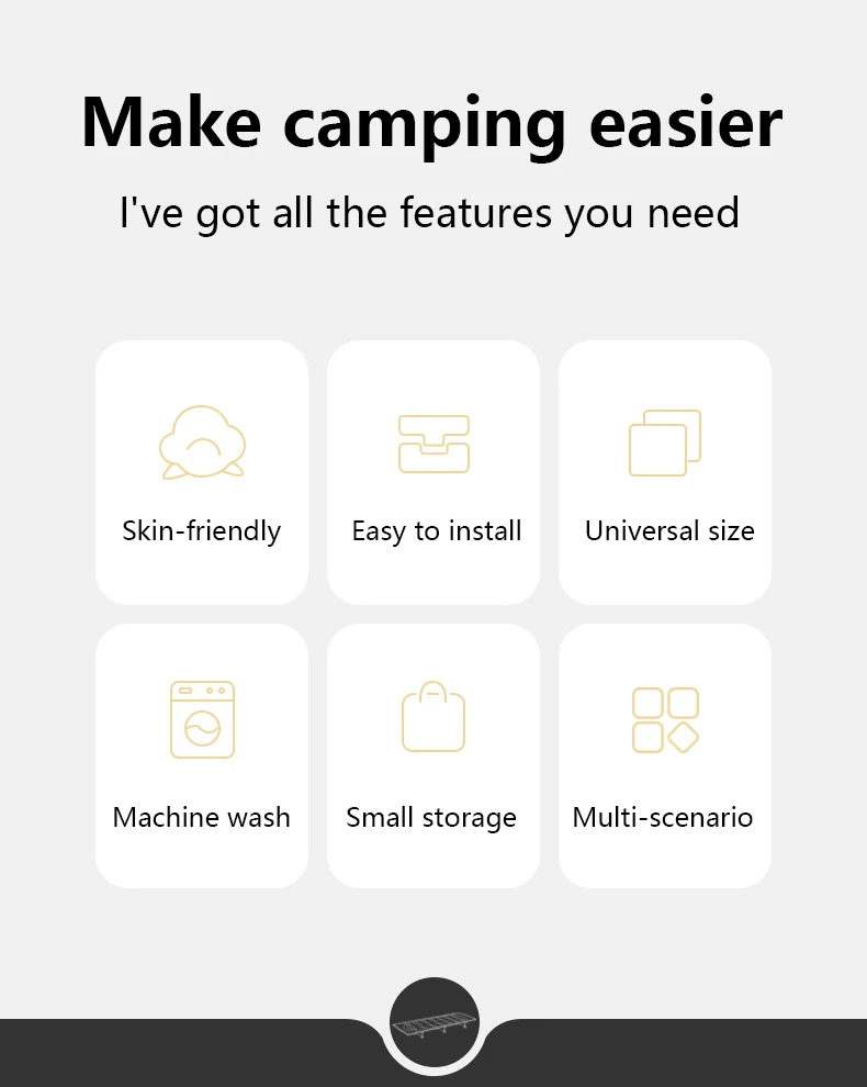 Description Picture 3 of itemNaturehike Sleeping Pad for Camping Cot 190x67cm Universal Size Outdoor Portable Warm Mat Breathable Skin-friendly Comfortable