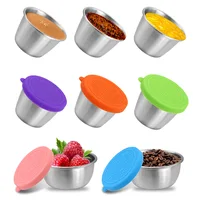 50/70ML Sauce Cup Reusable Salad Box for Lunch Box Picnic Travel Salad Condiment Containers with Lids Leak Dipping Sauce Cups 1