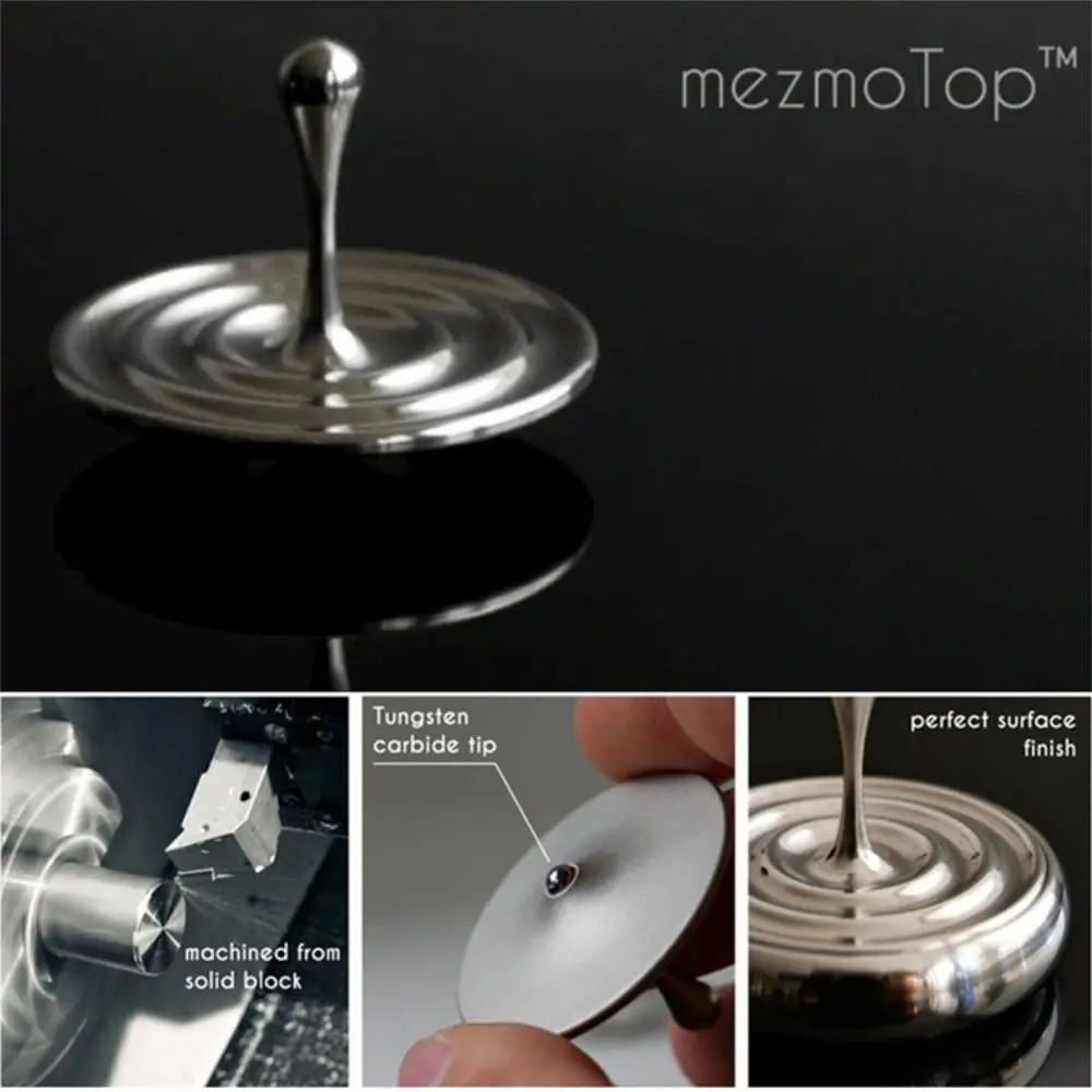 Spinning Top Rotating Magnetic Decoration Desktop Droplets Spiner Toys Gifts Hot Sale Movie Totem Print Spinning Top