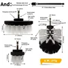 Brush Drill Brush Attachment Power Scrubber Tools For Cleaning Carpet & Leather And Upholstery Soft Cleaning Brush Accessories 3