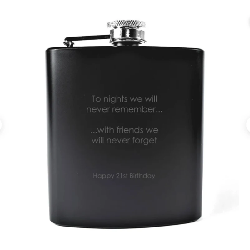 

Personalised Black Hip Flask Engraved Hip Flasks Drinking Gifts Birthday Hip Flask 6oz 7oz 8oz Hip Flask Alcohol Flas Whisky