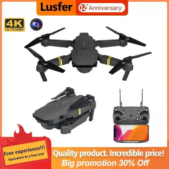 4K Toy E58 Drone WIFI FPV With Wide Angle Camera Hold Mode Foldable Arm RC Quadcopter X Pro RTF Drone Gifts Dropshipping 1