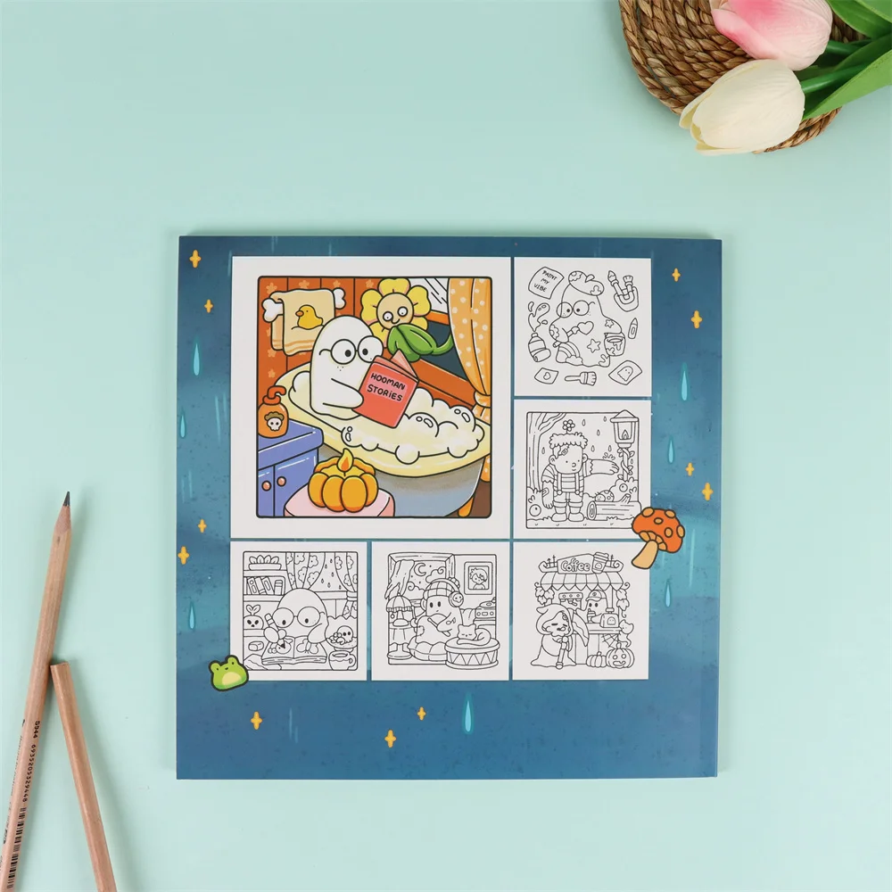 كتاب تلوين جديد للبالغين والمراهقين يتميز بمخلوقات...