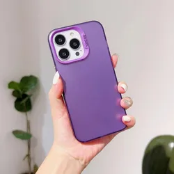 Fashion Camera Frame Bumper Shockproof Soft Phone Case - Anti - Scratch Back Cover for Xiaomi Poco F8 Pro (CYK purple)