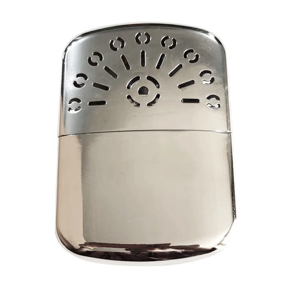 Zinc Alloy Portable Fuel Hand Warmer Reusable Pocket Hand Warmer Small Handy Heater for Outdoor Hunting Camping