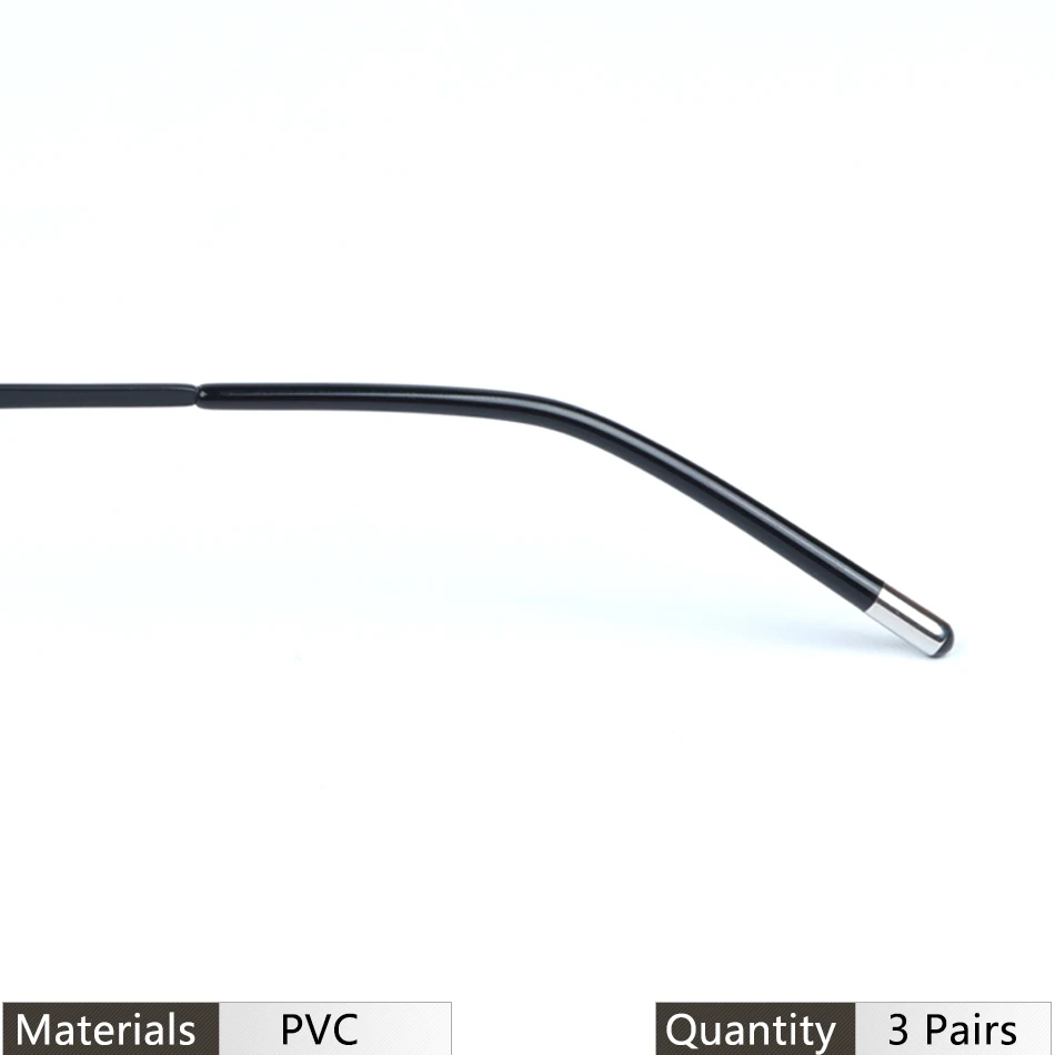 Anti-Slip Temple Tips For Metal Frame Glasses - White Ear Socks Replacement