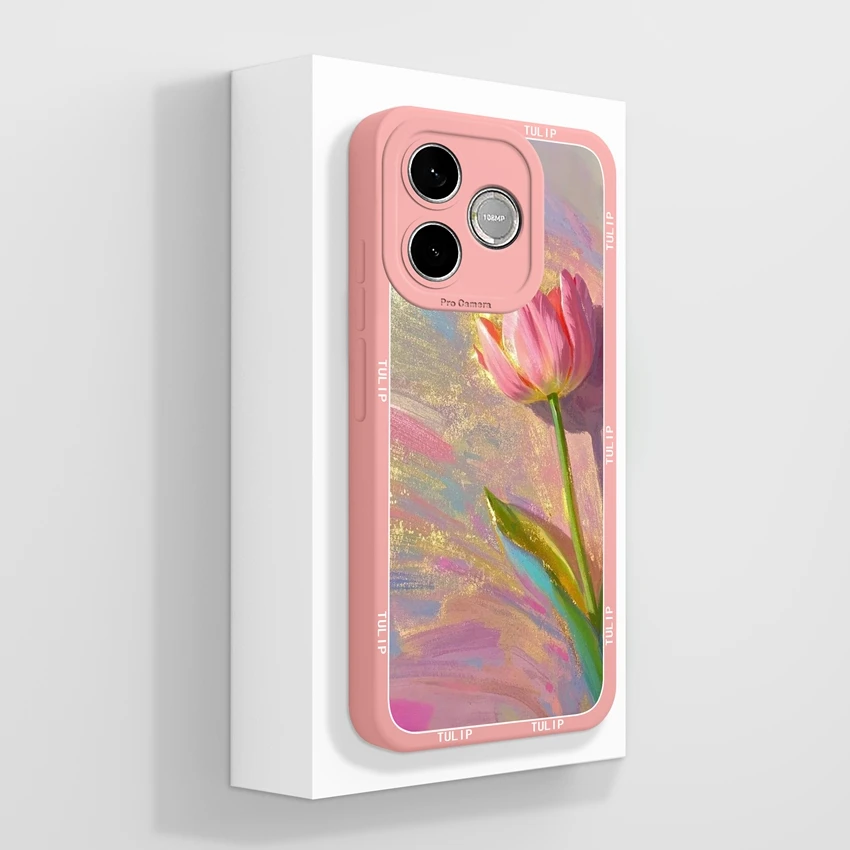 Cute Cat Claw Cartoon Print Phone Case with Camera Protection - Soft Liquid Silicone Housing