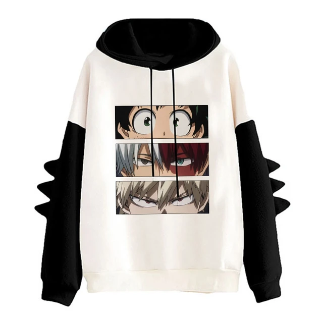 My Hero Academia Sudaderas Con Capucha De Los Hombres Kawaii Japonés Anime  Sudadera Boku No Streetwear Unisex Himiko Toga Masculino