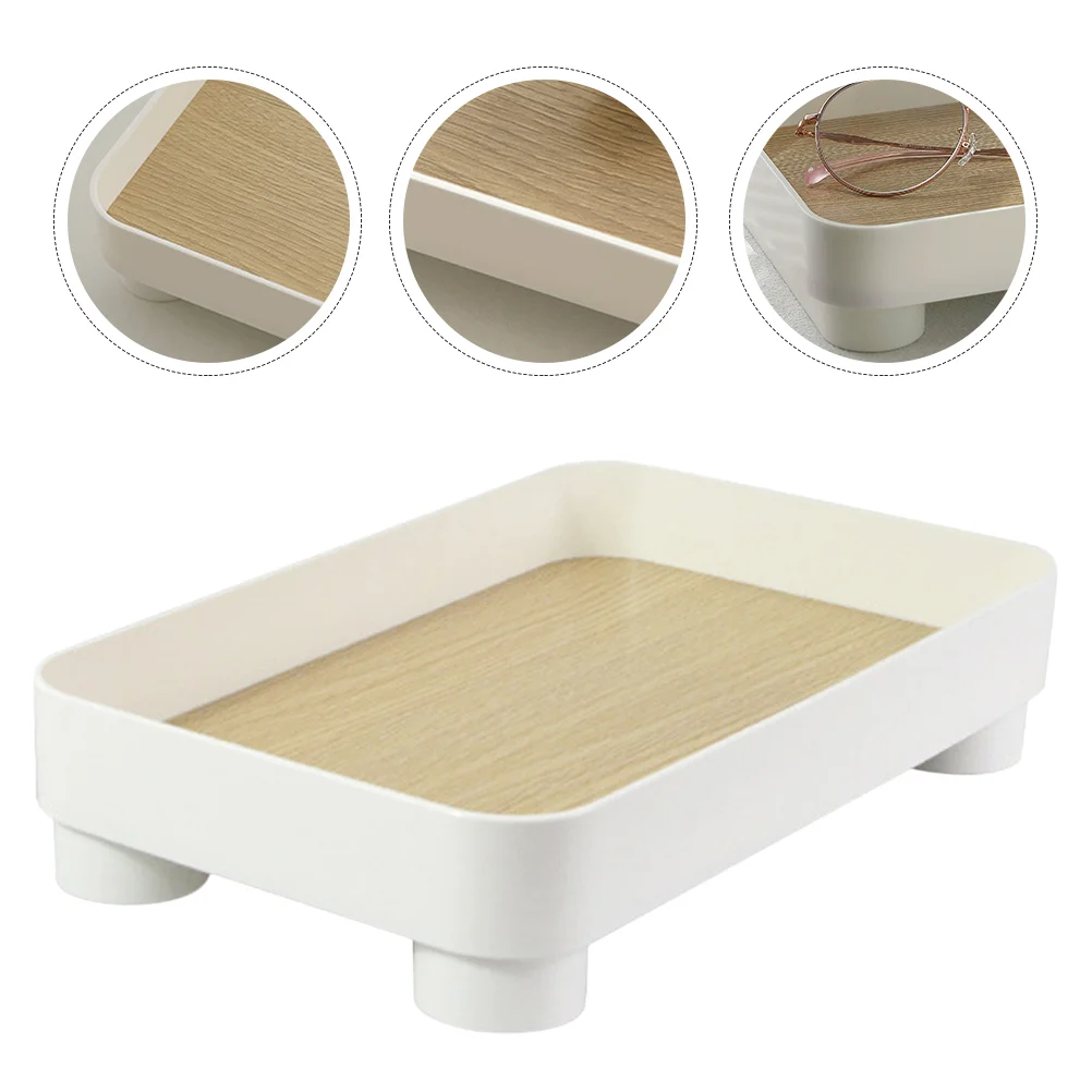 Vassoio Da Appoggio Ornamento Vanity Wood Decor Key Profumo Chiavi Decorative Portaoggetti Da Ingresso Piatto Per Gioielli Da Tavolo