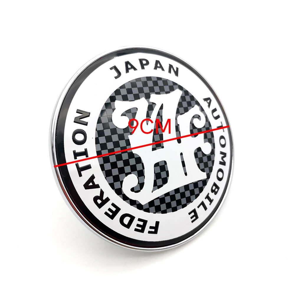Car 3D Metal Decals Sticker JAF Logo Japan Automobile