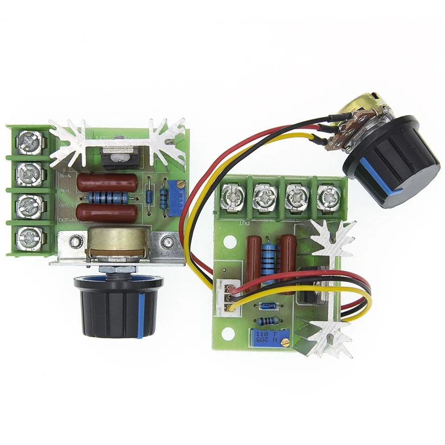 1-10pcs AC 220V 2000W SCR Voltage Regulator Module Dimmer Motor Speed Controller Thermostat Electronic 2