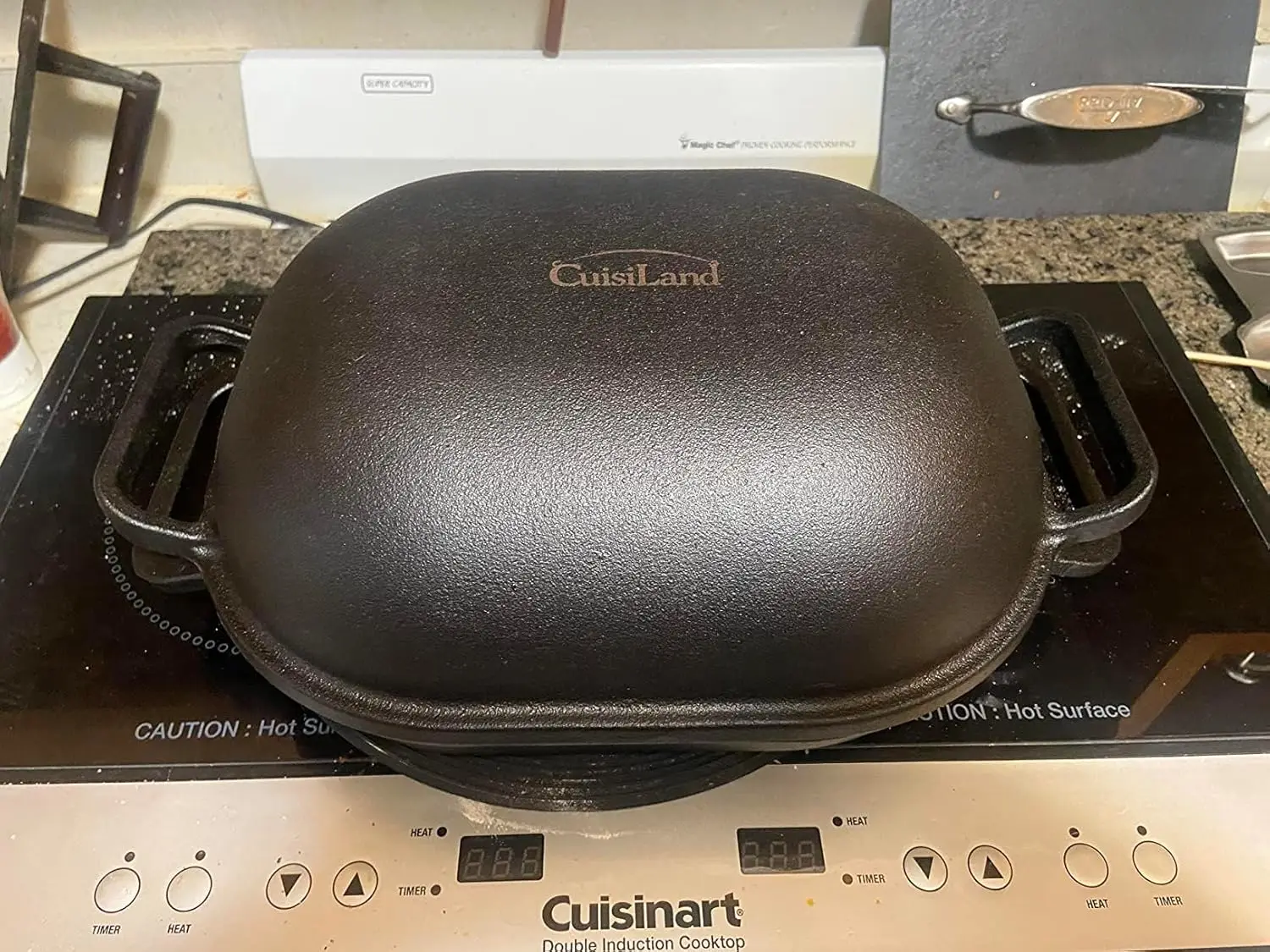 Large Heavy Duty seasoned Cast Iron Bread & Loaf Pan-A perfect way for baking