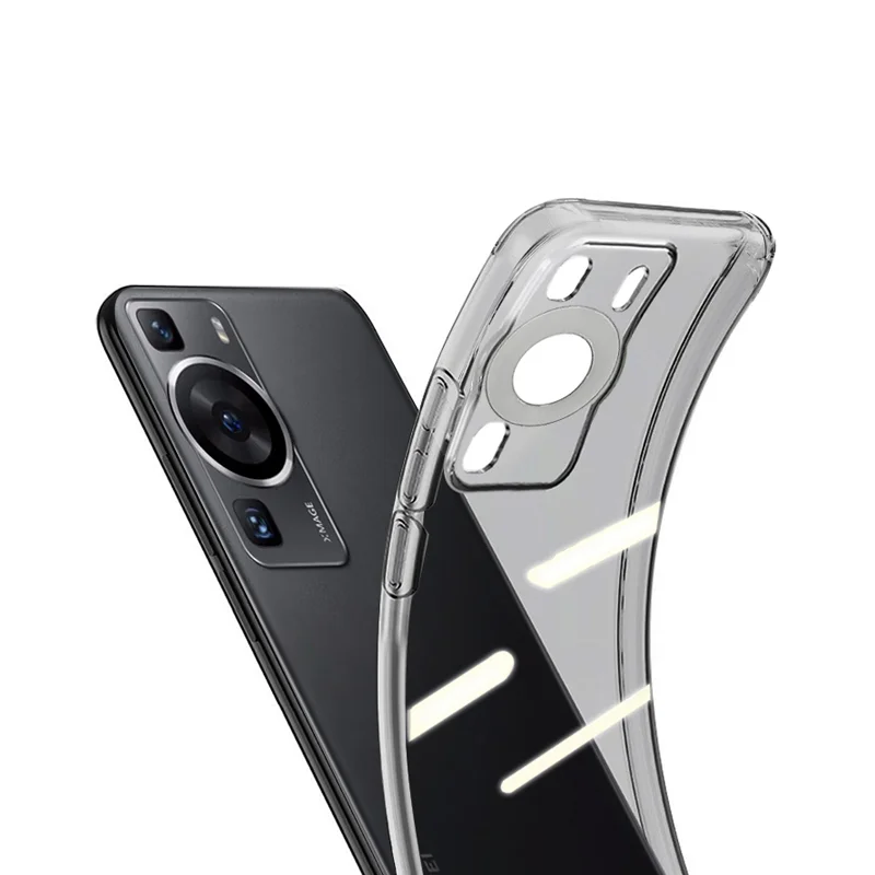 Sleek Ultra-Thin Transparent Soft Black Silicone Luxury Phone Case