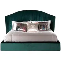 Chambre à coucher lit doux Design minimaliste esthétique pas cher concepteur Simple lit lumière luxe haute qualité bois Cama Casal meubles 6