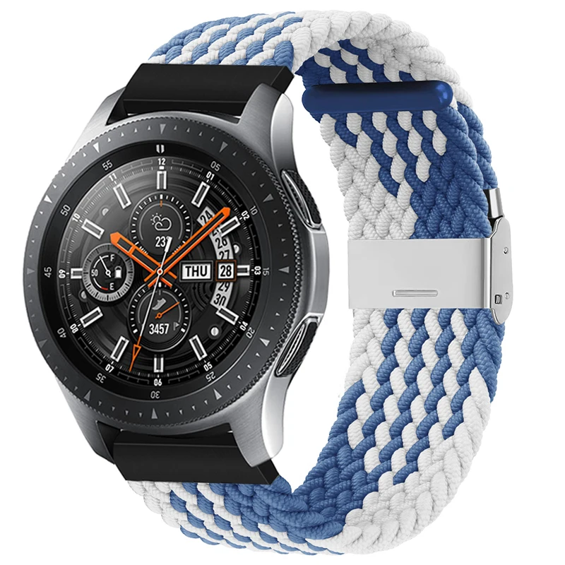 Nylon Braided Solo Loop Strap for Smartwatches - 20mm/22mm Band