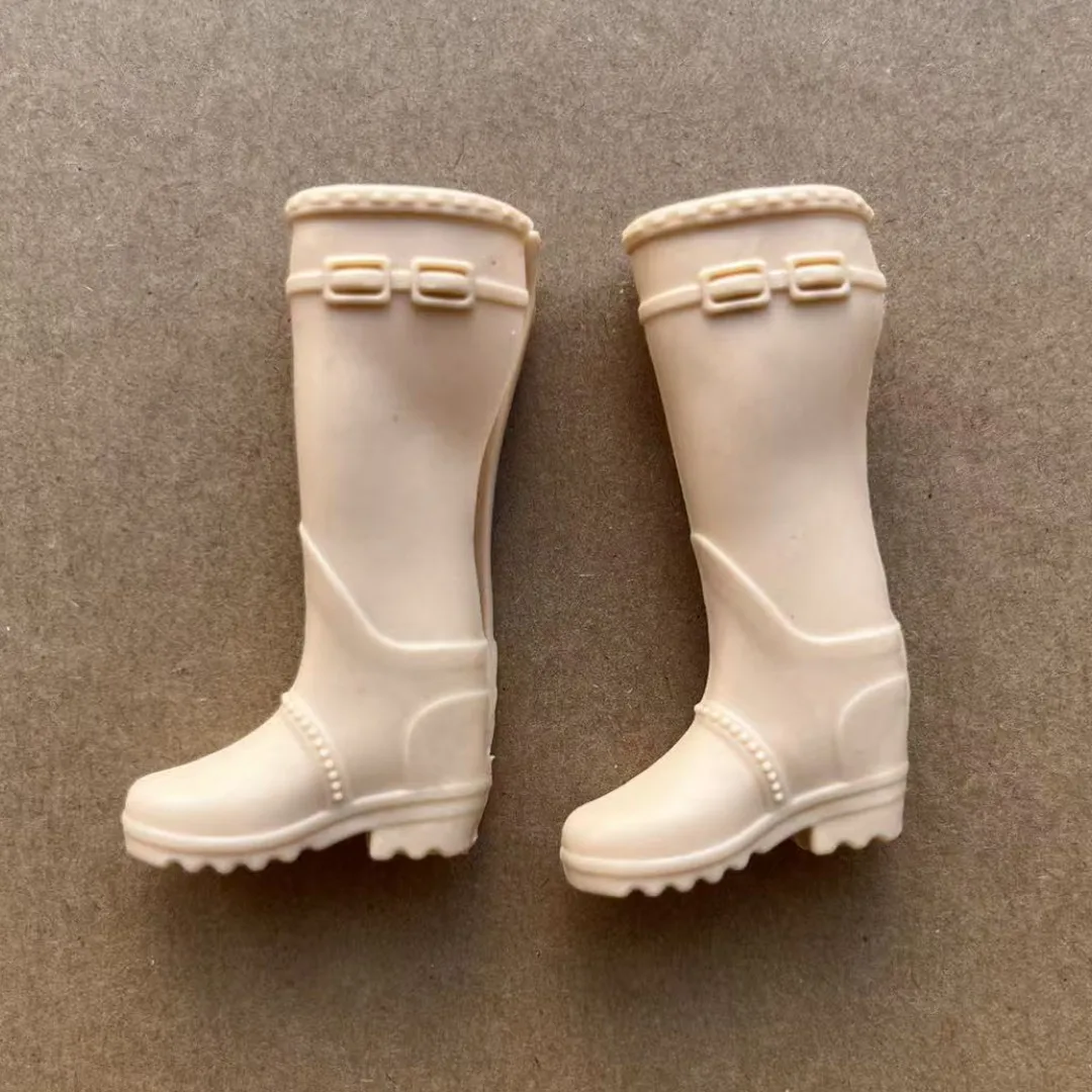 Weibliche Puppenstiefel im Maßstab 1:6 – DIY-Puppendekorationszubehör in den Farben Weiß, Schwarz, Gold, Braun, Beige, zum Sammeln von Puppenteilen – Detail 11