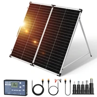 Panneau solaire pliable DOKIO 160W 18V+5V 2A USB 10A 12V/24V avec contrôleur, chargeur portable photovoltaïque 2