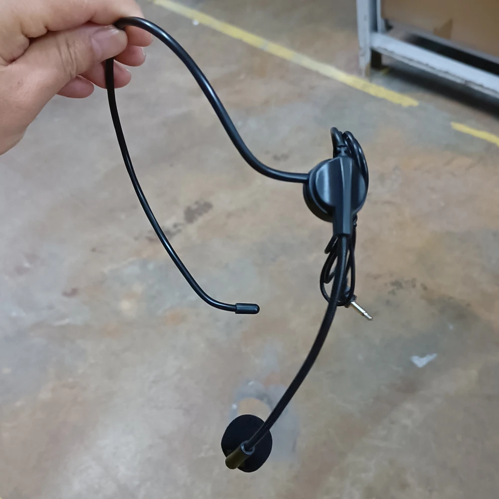 케이블 헤드 마운트형 헤드셋 마이크 유연한 유선 붐 앰프