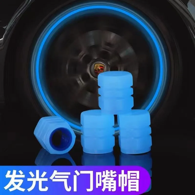 

2PCS 1 Pack Car Tire Cap Mouth Car Valve Luminous Bicycle Motorcycle Fluorescent Valve Cap Fit Honda Dio BMW Yamaha MT07 R15