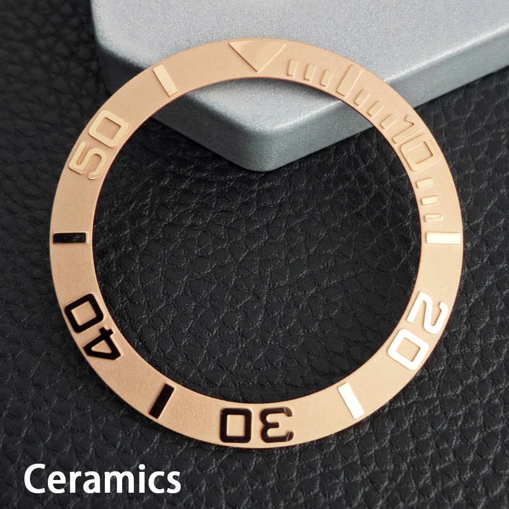 Elegant 40mm Ceramic/Aluminum Watch Bezel Insert - Premium Mechanical Watch Accessory