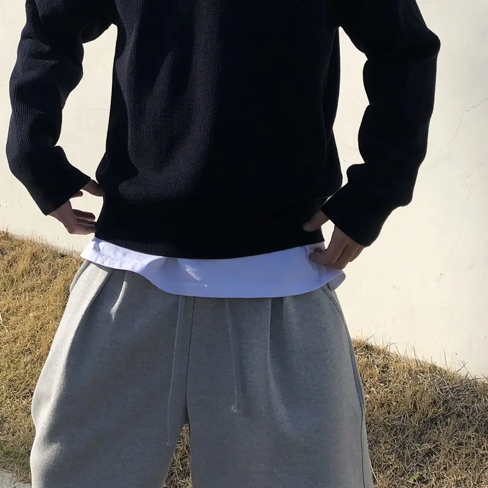 

Шорты мужские повседневные из смеси хлопка, длинные штаны в стиле хип-хоп, для спортзала, уличная одежда, классические