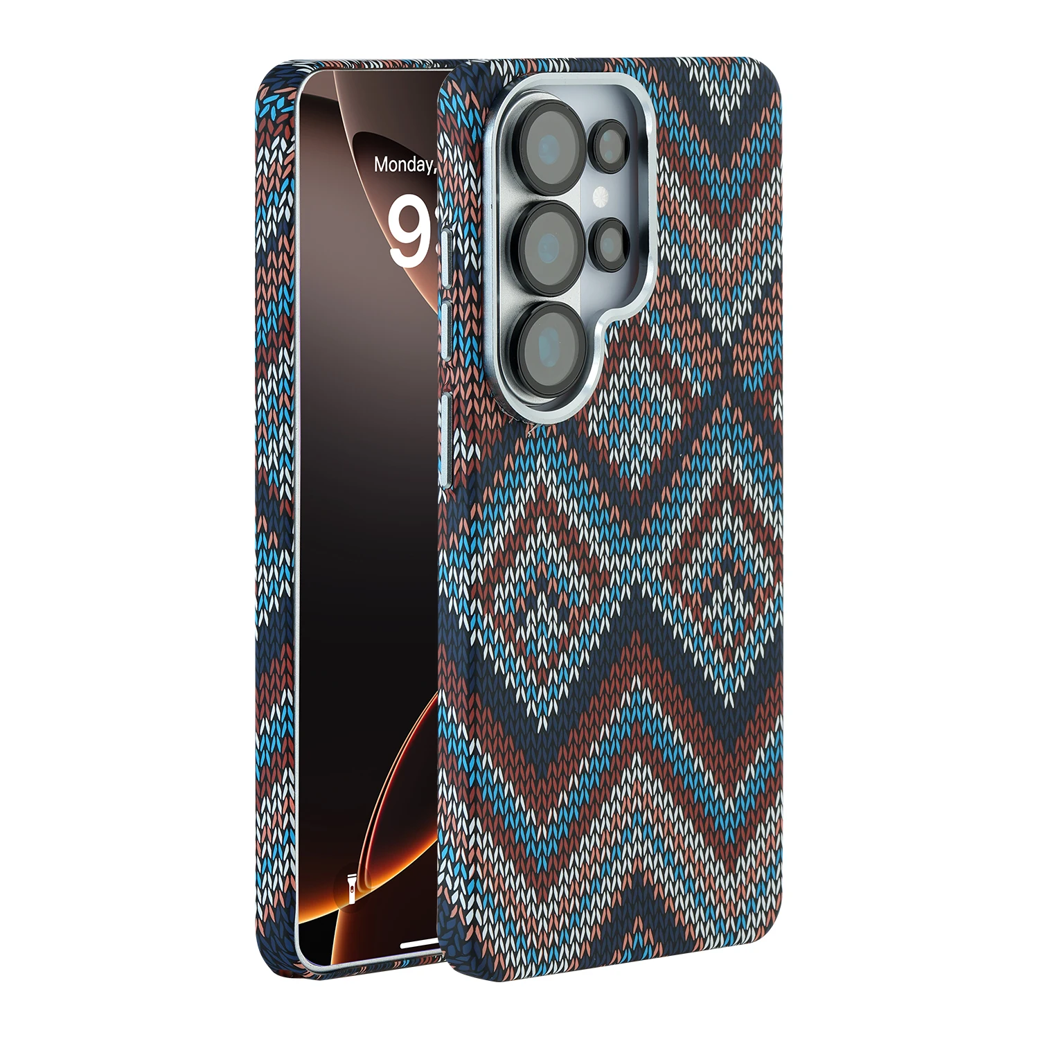 Luxurious Carbon Fiber Magnetic Armor Case with Wireless Charging Compatibility & Shockproof Protection