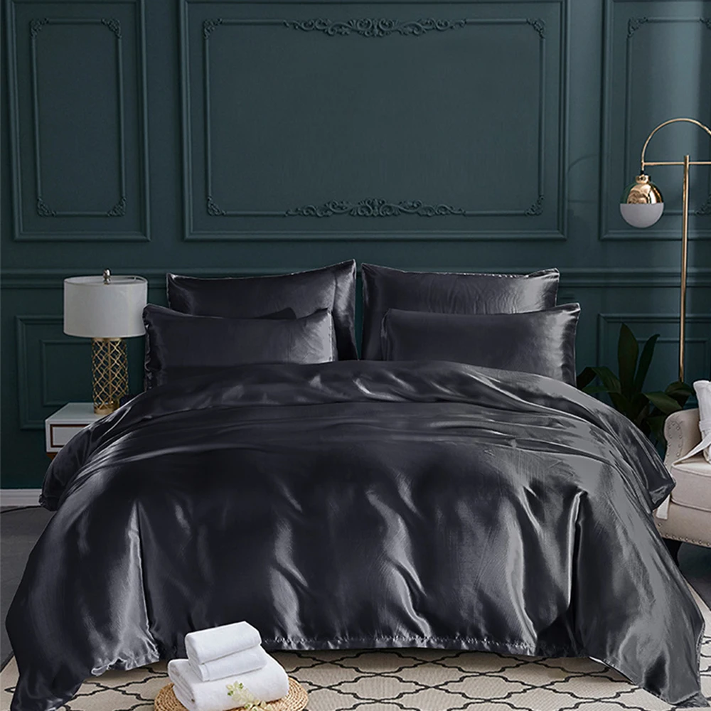 Pillowcase Silk Pillow Cover Silky Satin Beauty Pillow Case Comfortable Breathable Pillow Case Home Decor Wholesale Dropshipping 4